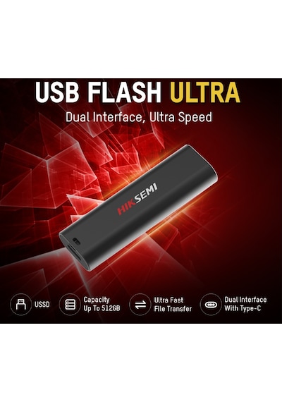 Hiksemi HS-USB-S306C-512G-U3 512 GB USB 3.2 Flash Bellek