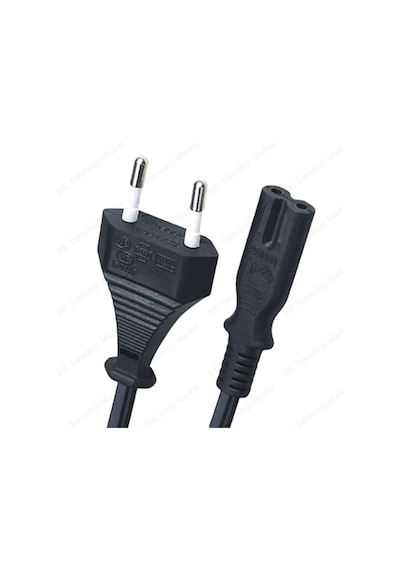 C8 Teyp-Işıldak-Playstation 2/3/4 Power Güç Kablosu