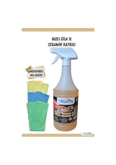 Hızlı Cila Seramik Katkılı 1 Lt Microfiber Bez , Hızlı Cila, Oto Cila, Quick Wax