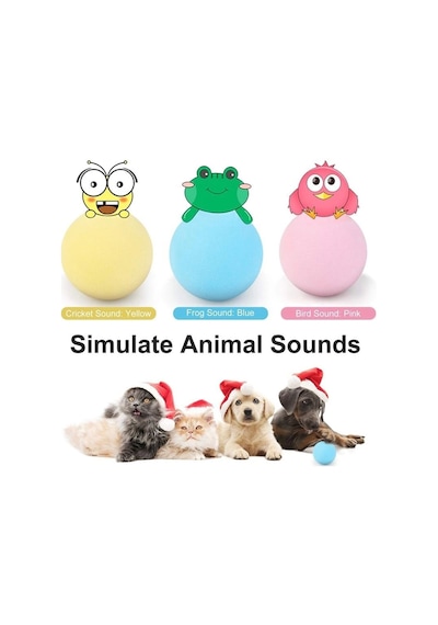 Sesli Akıllı Kedi Oyuncak Topu 5 CM