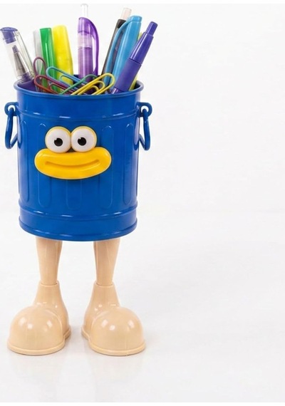Walky Bin Ayaklı Kalemlik - Sevimli Yüz Figürlü Masaüstü Kalem Kutusu, Ofis Ve Çocuk Odası Düzenleyici, Makyaj Fırçalığı, Hediyelik Plastik Kalem Standı Mavi Beyaz - Çok Renkli Walky Bin Ayaklı Kalemlik - Sevimli Yüz Figürlü Masaüstü Kalem Kutusu, Ofis Ve Çocuk Odası Düzenleyici, Makyaj Fırçalığı, Hediyelik Plastik Kalem Standı Mavi Beyaz - Çok Renkli