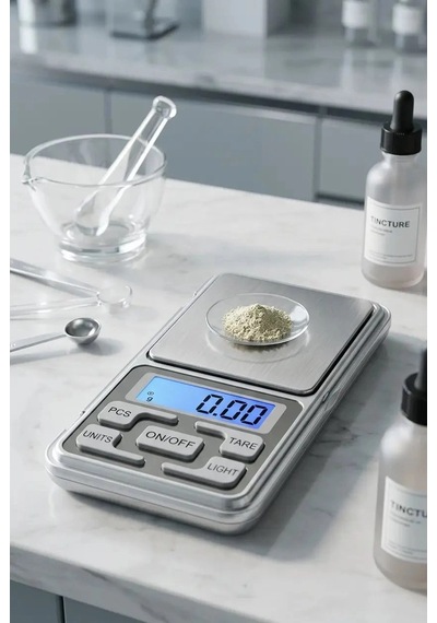 500g 0.01 Hassas Dijital Terazi Kuyumcu Eczane Laboratuvar Lcd Ölçüm Tartısı Cep Tipi 1