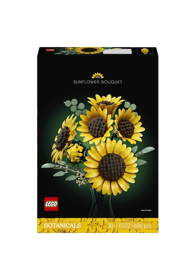 Lego Botanicals Ayçiçeği Buketi 11502 - Yetişkinler İçin Çeşitli Gelişim Aşamalarında 6 Ayçiçeği İçeren D Çok Renkli