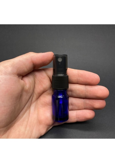 5 Ml Mavi Cam Şişe Siyah Spreyli , 5cc Mavispreyli Boş Şişe X 6 Adet