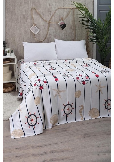Marine Tek Kişilik Pike Yatak Örtüsü 170 X 230 Çok Renkli