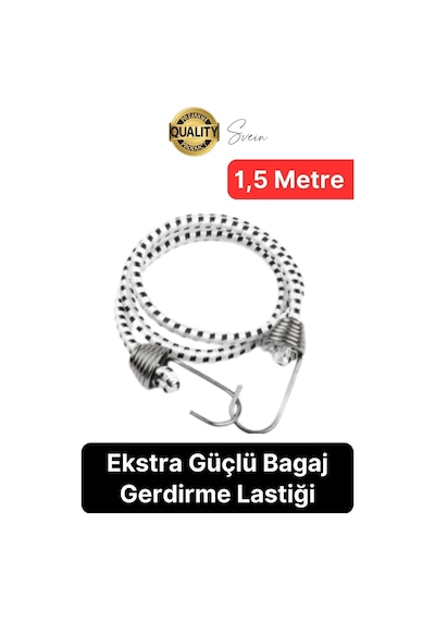 Geniş Uzun Bagaj Lastiği 1,5 Mt Kancalı Gerdirme Bisiklet Sabitleme Bagaj Halatı Araba Karavan