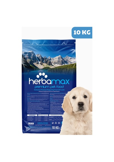 Herbamax Puppy Kuzu Etli ve Pirinçli Yavru Köpek Maması 10 KG