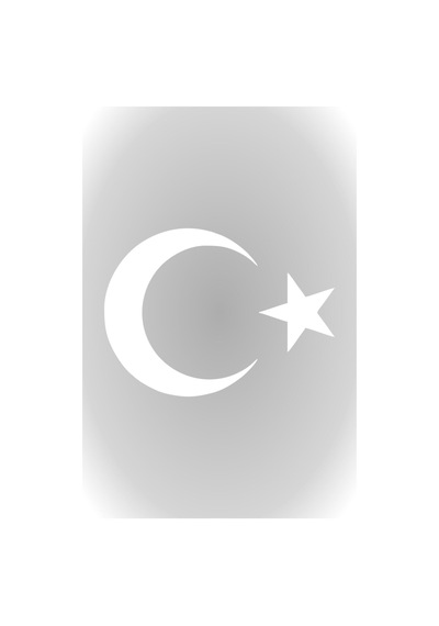 Ay Yıldız Sticker Türk Bayrağı Sticker 10 X 7,5 Cm Beyaz