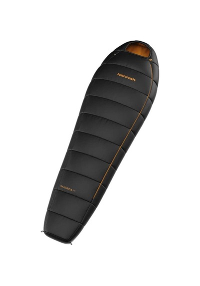 Hannah Sherpa 300 Uyku Tulumu - Sağ Jet Black-inca Gold - 190p Siyah