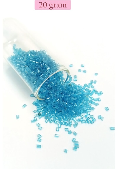 Kesme Cam Boncuk 2mm - 4 Renk - Toplam 80 Gram - Bnc446 Diğer