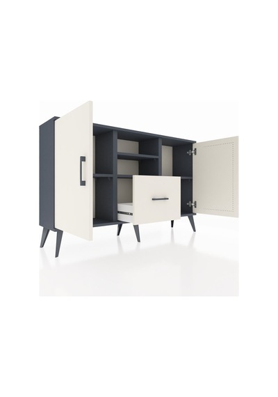 Arges Konsol 4 Raflı Tek Çekmeceli 2 Kapaklı 132x30x83 Antrasit-aytaşı/aytaşı Aytaşı/aytaşı Arges Konsol 4 Raflı Tek Çekmeceli 2 Kapaklı 132x30x83 Antrasit-aytaşı/aytaşı Aytaşı/aytaşı