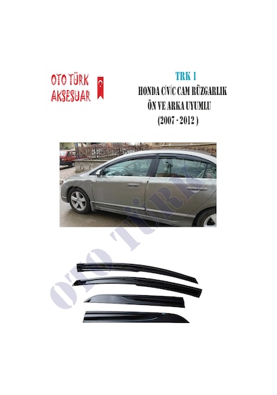 Honda Civic Fd6 2007-2012 Mugen Cam Rüzgarlığı Ön-Arka