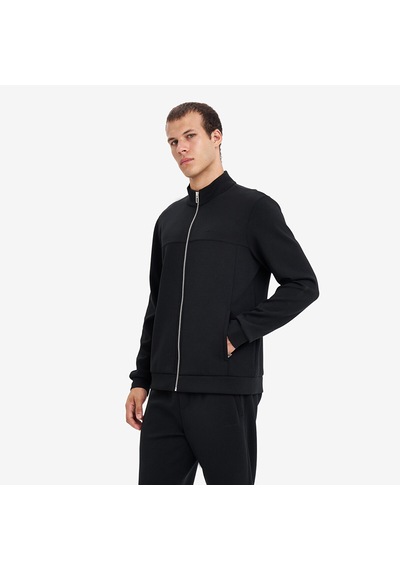 Lescon Siyah Erkek Fermuarlı Sweatshirt 26n-1159