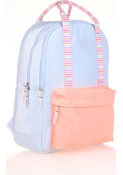 Kaukko Double Stripe Sırt Çantası Blue K1765