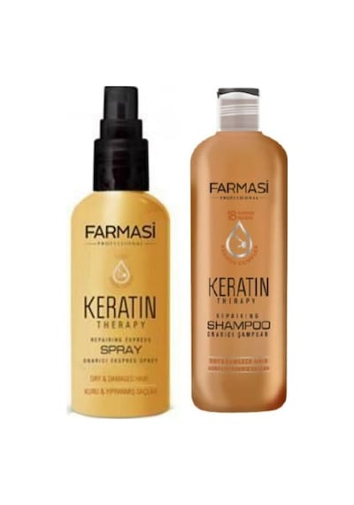 Farmasi Keratin Therapy Onarıcı Şampuan 360 ML + Onarıcı Sprey