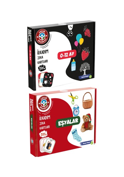 İlk Adım Zeka Kartı Eşyalar ve İlk Adım Zeka Kartı 0-12 Ay