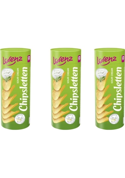 Lorenz Chipsletten Patates Cipsi 100 Gr Ekşi Krema X 3 Adet