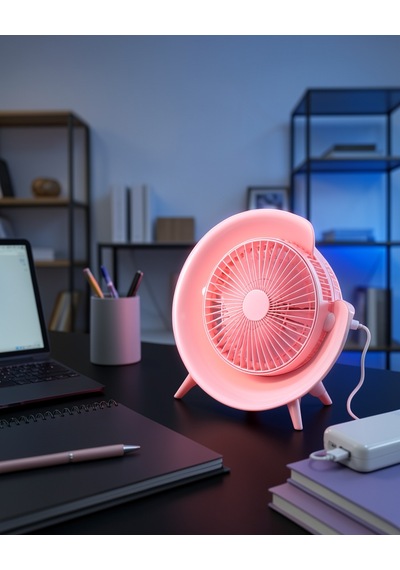 Mini Masaüstü Fan Şarjlı Gece Lambası Uczzlm102-5