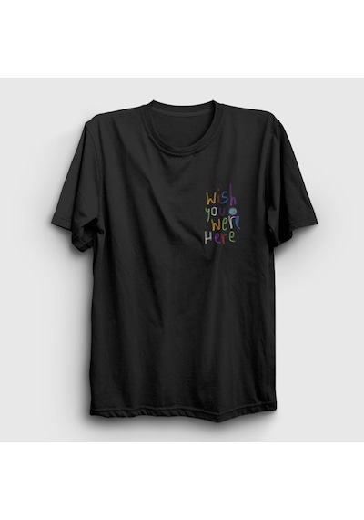 Presmono Unisex Here Astroworld Travis Scott T-shirt Siyah