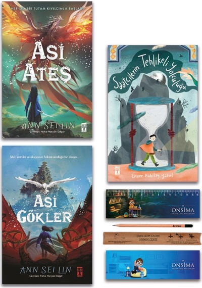 Genç Timaş Asi Ateş - Asi Gökler - Saatçilerin Tehlikeli Yolculuğu Set 3 Kitap