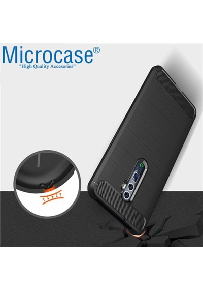 Microcase Oppo Reno 10X Zoom Brushed Carbon Kilif + Cam (Seç) 364769528