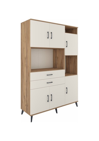 Hyperion Dolap 9 Raflı 2 Çekmeceli 6 Kapaklı 132x44x195 Çam-a... Çam Hyperion Dolap 9 Raflı 2 Çekmeceli 6 Kapaklı 132x44x195 Çam-a... Çam