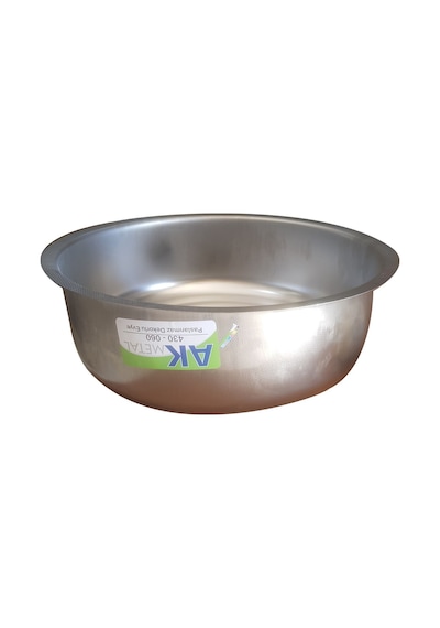 Krom Eviye 060 430 Dar Sifon Yuvarlak Desenli Eviye 38 CM