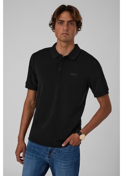 Guess Randall Slim Fit Erkek Polo T-shirt Z6bp04k6552 Siyah