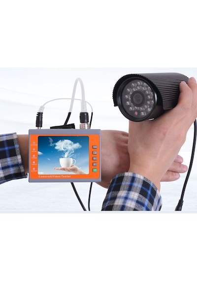 i-POOK PK67A Kamera Test Cihazı CCTV Test Monitörü Analog Kamera BNC Video Test Cihazı
