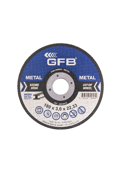Gfb Metal Kesici Taş 180x3,0x22,23 - 5 Adet - Gfb2356