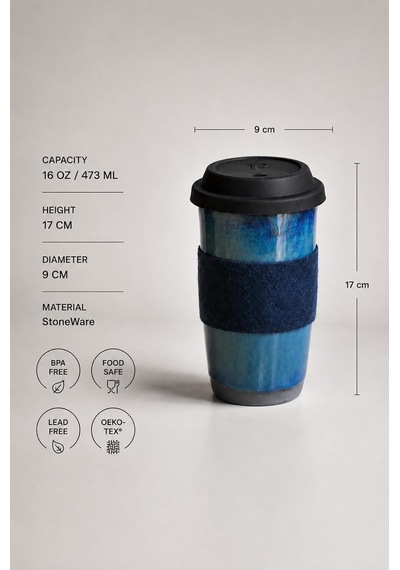 Lexroo Travel Mug - Element Serisi - Marea