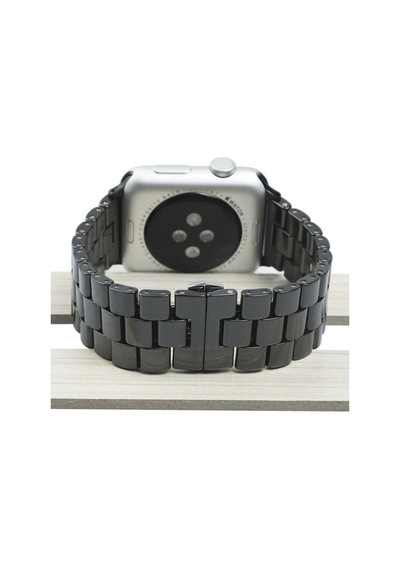 Apple Uyumlu Watch 40 MM Krd-15 Metal Kordon-Siyah