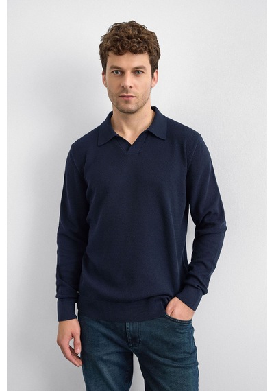 Back & Bond Erkek Polo Yaka Kazak B35w40029 119 Lacivert Lacivert