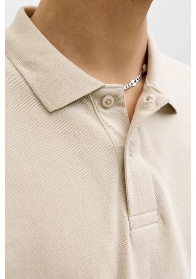 Jack & Jones Erkek Polo Yaka T Shirt 12288877 Taş