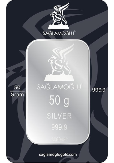 Sanal Kuyumculuk 50 Gram Külçe Gümüş
