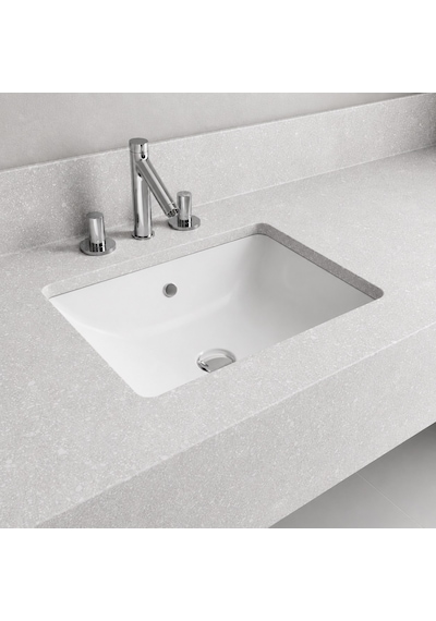 Dura Bagno Tezgah Altı Kare Gömme Lavabo 50x38 Cm, Beyaz 5930