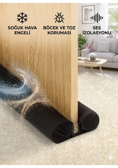 Kapı Altı Rüzgar Önleyici Isı Yalıtım Süngeri Rüzgarlık Stoper Koruması Toz Soğuk Sünger 84 CM