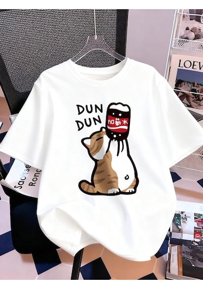 Noıssey Urban Pop Graphic Kadın Tişört Koleksiyonukod 5081 Beyaz1