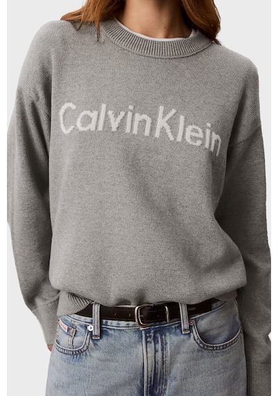 Calvin Klein % 100 Pamuk Logolu Relaxed Fit Bisiklet Yaka Kazak Lv044g313gp7a Bayan Kazak Lv044g313g P7a Gri Melanj Calvin Klein % 100 Pamuk Logolu Relaxed Fit Bisiklet Yaka Kazak Lv044g313gp7a Bayan Kazak Lv044g313g P7a Gri Melanj