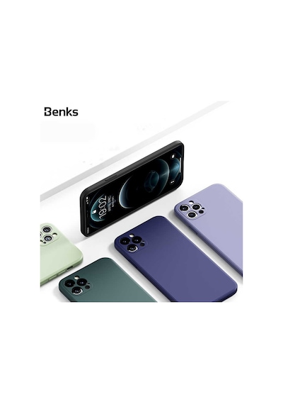Benks Apple Uyumlu iPhone 12 Pro Max Kılıf Benks Painting TPU Kapak ZORE-218733