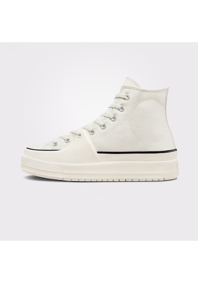 Converse Chuck Taylor All Star Construct Unisex Ekru Sneaker Düz A02832c Krem