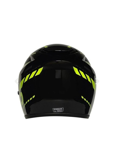 Motosiklet Kaskı Ce Onaylı Full Face Abs Materıal Güneş Vizörlü Kask Evo Yellow Sarı