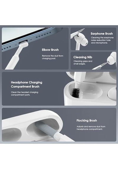 Airpods İçin 21'i 1 Arada Temizleyici Kiti, Temizleme Seti, Klavye, Kulaklık, Dizüstü Bilgisayar, İphone Telefon Şarj Bağlantı Noktası Ve Ekran, Kamera Lensi, Bilgisayar, Airpod Pro, Mini