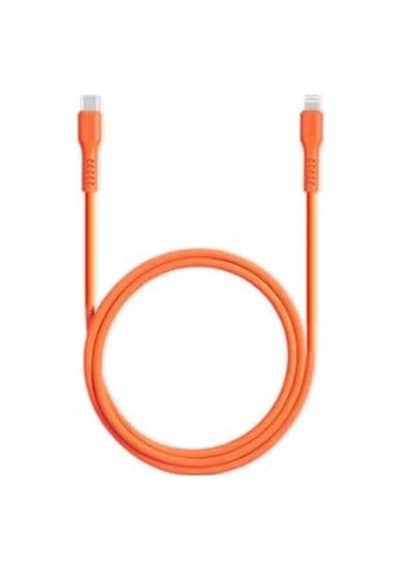Usb-c - Lightning Hızlı Şarj Kablosu 120cm Neon Neon Turuncu