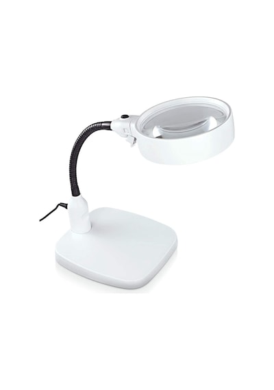 Masa Üstü 10x Led Işıklı Büyüteç Okuma El Sanatları Onarım Büyüteç