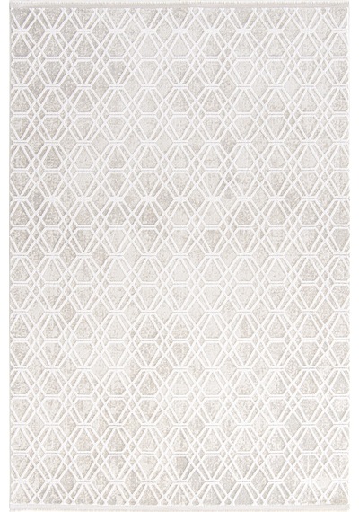 Hoom Rugs Eliza Plus 4331 Beyaz Modern Salon Halısı Beyaz Gri