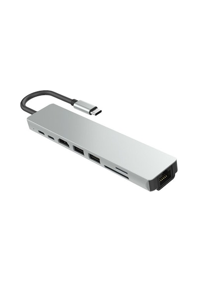 Ethernet Usb Type-C Hub Hdmı Girişili Apple Uyumlu MacBook Air Pro Çevirici