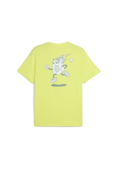 Puma Graphıcs Slogan Erkek Koşu Tişörtü 526564 39 SARI