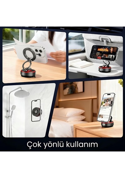 Vakum Kilitli Magsafe İle Uyumlu Araç Telefon Tutucu X67