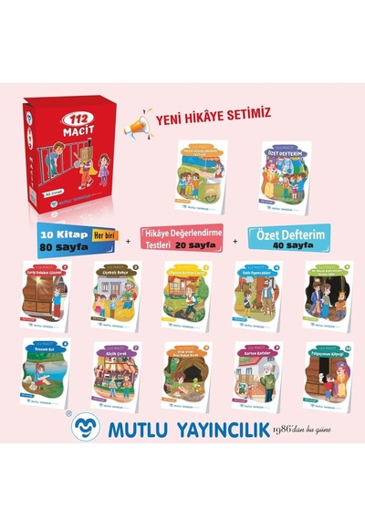 Mutlu 112 Macit Hikaye Seti 10 +2 Li Set
